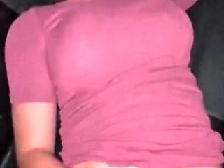 Cheating Busty Wife Car Hookup During A Risky Night - Pov