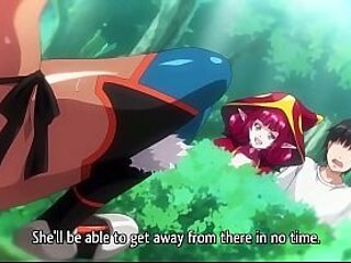 Harem of Hentai gets serviced by big-titted anime girl