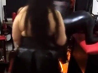 Latex Domme Fists Gaping Asshole Wide Open Dripping