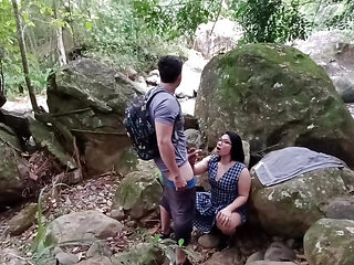 Girl Lets Her Teacher Fuck Her in the Woods After College. She Is Very Accommodating and Lets Him Record It