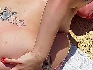 Gorgeous Blue Eyes Get Fucked and Deepthroated in the Sun