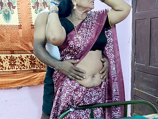 Desi Stepmom's Navel Seduction & Raw Passionate Overflowing Creampie