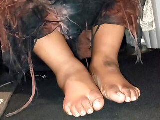Jackie's POV Thick Meaty Size 10 Feet with Thick Legs
