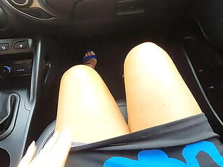 Step Mom Horny Public Car Pussy Rubbing Step Son Taboo MILF