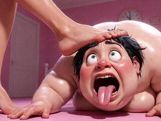 Fat Ugly Woman Degraded - Lick Beautiful Girl's