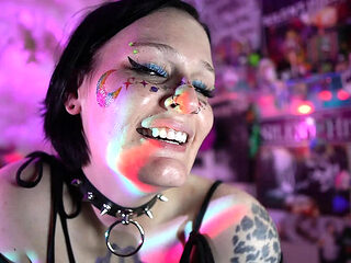 Goth MILF with Big Natural Tits JOI - Hairy Pussy Edging for No Nut November Fail