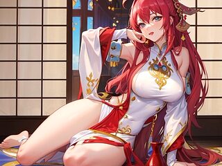 Image Compilation: Genshin Impact Yae Miko Big Tits Teen Cosplay Uncensored