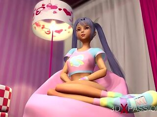 Animated Japanese Girl Handles Bbc Like A Real Pro - Uncensored Porn Cartoon