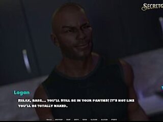 Cuckolded hubby watches MILF take friend's cock in 3D game
