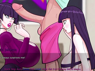 Hinata From Naruto Is Fucked in a Threesome as a Part of Therepy!!