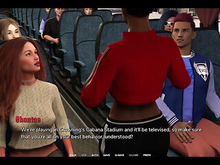 Taboo University - Hot Emo Girl Gives Me a Handjob Inside a Public Bus - 3D Porn Games