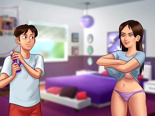 Huge monster cock Anon buys big boobs Jenny a sex toy - summertime saga gameplay