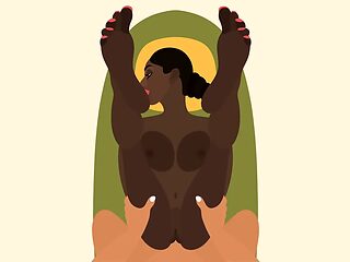 Deep anal penetration with an original erotica fantasy