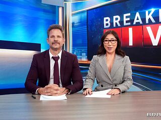 Newsroom Orgy: Nicole Doshis Wild Ride