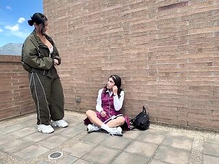 Student Natishmian offers a raise in exchange for her tight pink pussy.