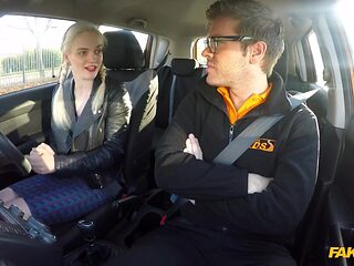 FULL VIDEO - OH Fuck, She Saw My Erection - Fake Driving School