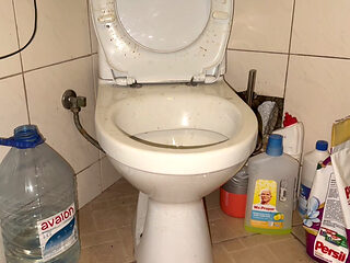 Licking Dirty Floor and Toilet, Flashing Head in It