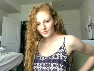 Redhead goddess squirt and face cumshot on SexoWebcam.Online