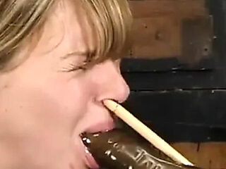 Blonde Audrey Leigh Anal Creampie & Lesbian Bondage with Juliana Kincaid - Femdom Handjob & Squirts