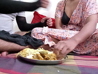 Beautiful Sexy_Toma bhabi fucked hard by her step brother in law Real desi girl cheating on husbands eating food and fu sexual video enjoy
