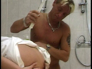 Cute Nurse From Germany Gets to Ride Cock in the Bathroom