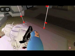 Rough Brookhaven Roblox Sex with Goth Girl Facial Cumshot