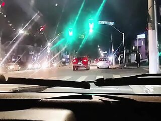 Old Grandma and Naughty Grandson Bang in Car Backseat
