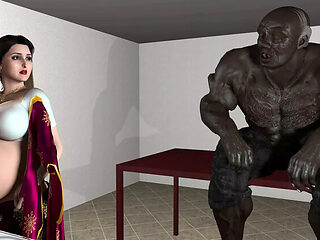 Pregnant Indian Housewife Savita Bahu Breastfed by Big Black Sasur - Hot Lactating Tit Fuck & Milk Sucking Hentai Part 1