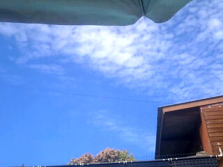 My Stepmom in the Pool Showing off to the Street