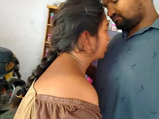 Desi Step Sister First Time Sex With Brother Showing Big Dick And Romantic Kissing