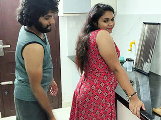 Indian Wife First Time Kitchen Fuck with Husband on Sofa - Homemade 4K Porn