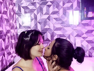 Prank and Hot Kisses with My Friend in the Bathtub