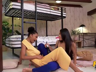 Awesome Angels May Thai And Tina Fire Love Hard Sex So Much