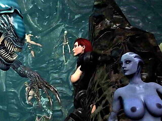 Aliens Breed Ashley Williams in The Hive II: Creampie & Oviposition Fantasy