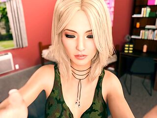 Steamy lusty girl having fun being naughty