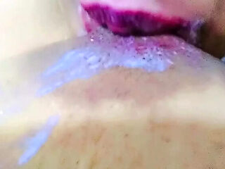 Amateur Pakistani Bhabhi Shenamena Sucking Big Natural Tits and Drinking Milk