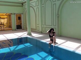 Solo female clip with erotic Sheril Blossom and Sheril from Underwater Show
