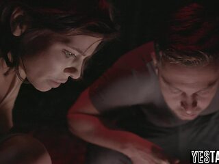 Curious MILF and BF have forest foursome