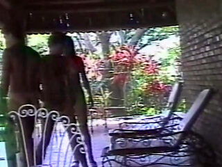 Brunette MILF Gives Sloppy Outdoor Blowjob to Stud
