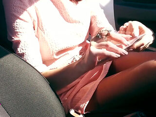 Changing Torn Pantyhose for Black Stockings