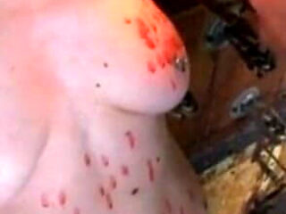 Humiliating mout tightening, wax play in bondage