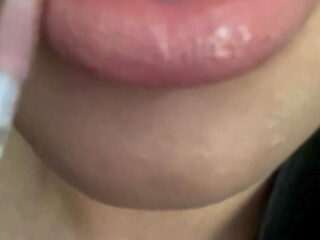 Nude Lipgloss Lip Fetish, Lip Worship, Femdom