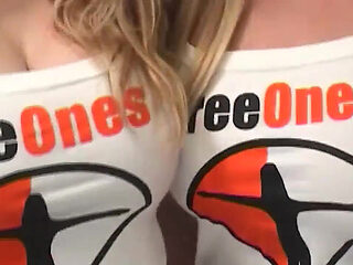 Two Blondes Tease and Touch Big Tits