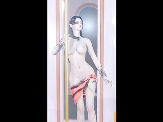 Animated cartoon, hard rough sex, asian big tits