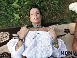 BIG TITS BRUNETTE VALentina Sierras Outdoor POV Ride