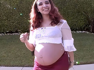 Lactating Preggo Gets Fucked Cumwalk Vintage