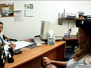 Busty Blonde Secretary Fucked Hard On Office Desk