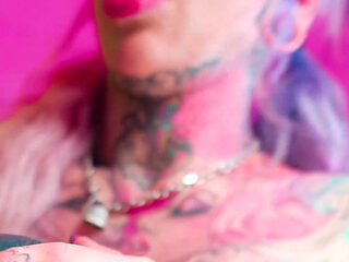 FFM Anal Threesome with Big Cock, Fake Tits and Hot Alternative Pornstars!