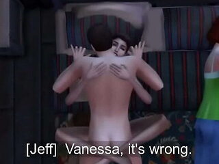 Teen Girl Next Door Seduces Married Man at Halloween Party - Sims 4 Sex Animation