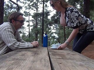 Hot brunette big boobs toying pink pussy